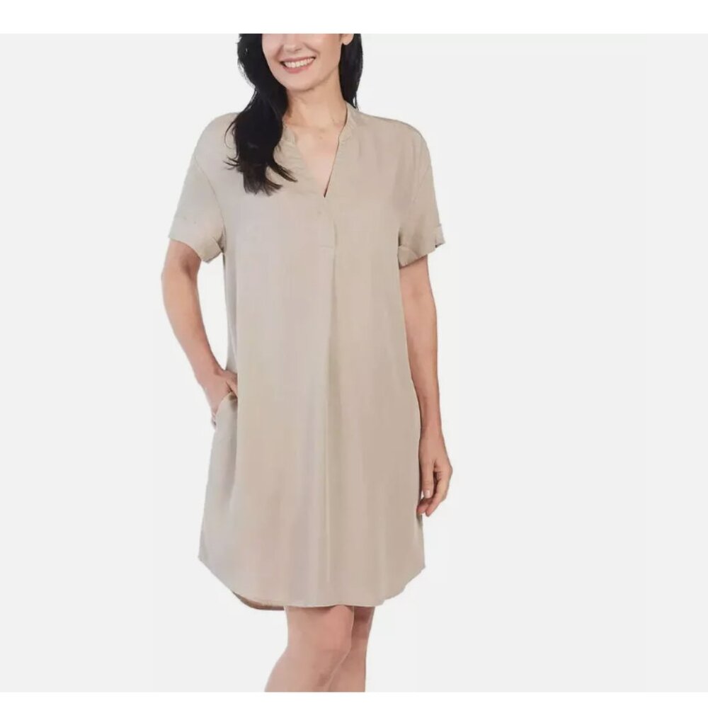 Hilary Radley Ladies' Tencel Dress Stone Size XL